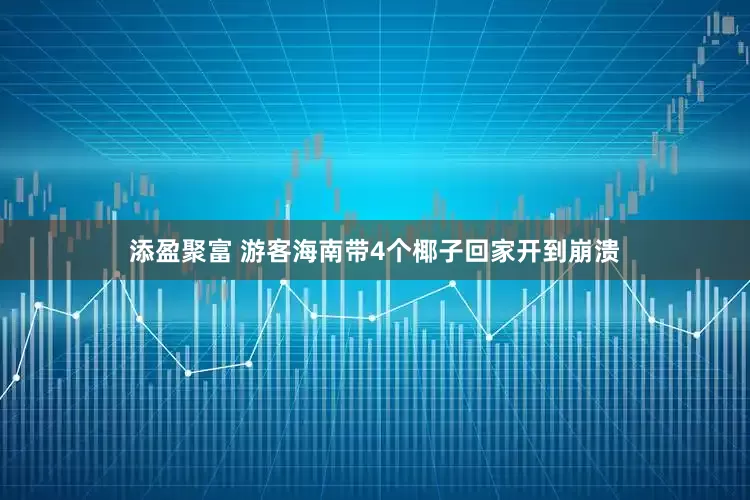 添盈聚富 游客海南带4个椰子回家开到崩溃
